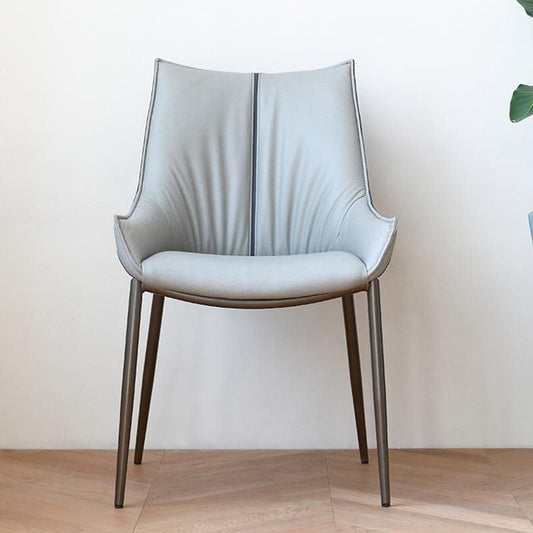 Industriële arm stoel metalen vaste rug eetkamerstoel voor binnen