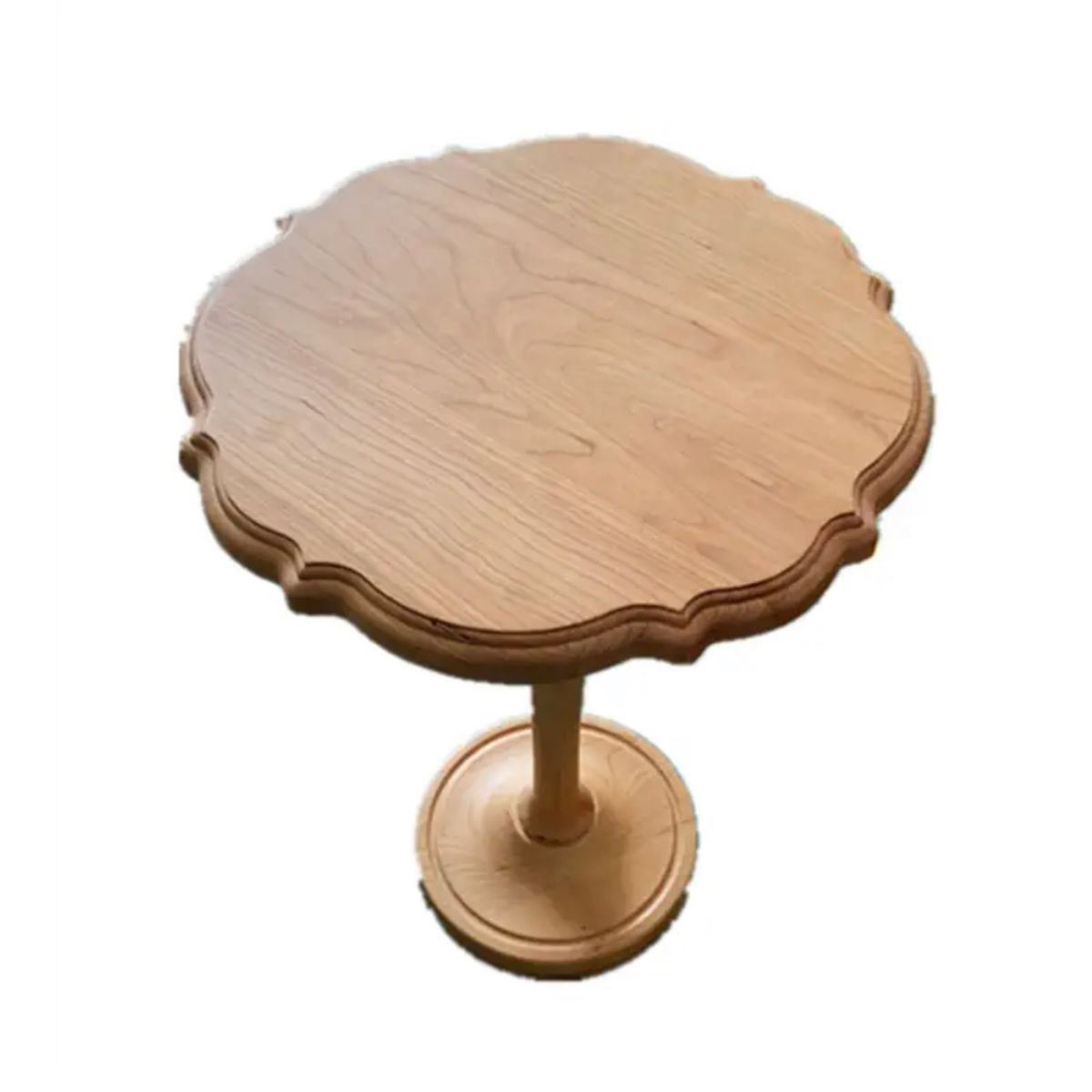 Tavolo rotondo in legno massiccio con base a base di piedistallo Base laterale in stile country francese