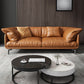 Pillow Top Arm Sofa Modern Faux Leather Cushions Sofa in Orange Clearhalo 'furn' 'furn_sofas' 'Furniture' 'Living Room Furniture' 'Sofa' 'sofas' 1200x1200_f21c28d9-d0ad-4ef3-8a66-f450b29748a5