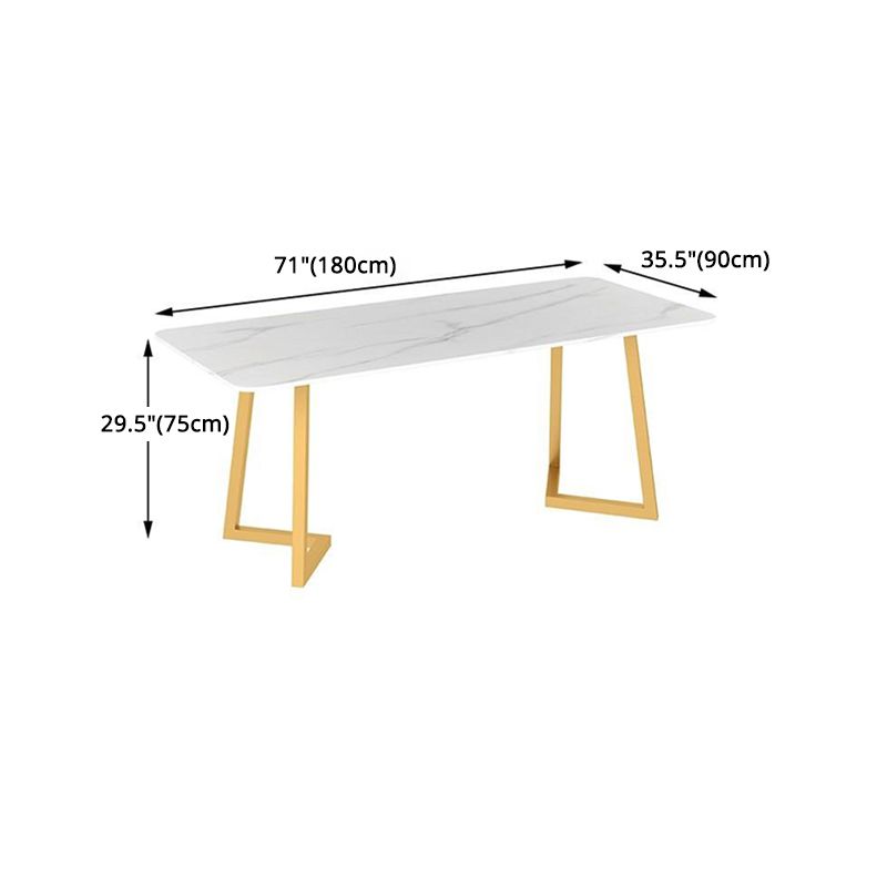 1/2/5/7 Pcs Metal Glam Style Dining Room Set with Rectangle Table Dinette Set Clearhalo 'Dining Room Sets' 'Dining Tables & Seating' 'dining_room_set' 'furn' 'furn_dining_room_set' 'Furniture' 'furniture_dining_room_set' 'Kitchen & Dining Furniture' 'kitchen&dining_furn' 'kitchen' 1200x1200_f21d7c22-db68-4929-bd11-3db380af3f00