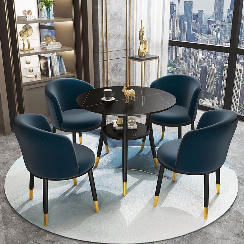 Stone Dining Table Traditional Luxury Round Dining Site Table with Tripod Base Clearhalo ' dining_table' 'Dining Tables & Seating' 'Dining Tables' 'furn' 'furn_dining_table' 'Furniture' 'furniture_dining_table' 'Kitchen & Dining Furniture' 'kitchen&dining_furn' 'kitchen' 'kitchen_dining_table' 1200x1200_f21e16a4-2148-4994-b359-01cbb5a46fd9