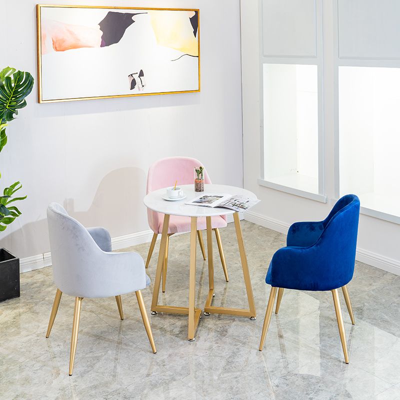 Glam Style Round Dining Room Table Set 1/3/4/5 Pieces Dining Set Clearhalo 'Dining Room Sets' 'Dining Tables & Seating' 'dining_room_set' 'furn' 'furn_dining_room_set' 'Furniture' 'furniture_dining_room_set' 'Kitchen & Dining Furniture' 1200x1200_f21f0fdd-6145-4811-915c-0c6034cd76d6