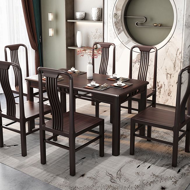 Traditional 19'' Wide Wood Dining Side Chair Slat Back Chair for Home Use Clearhalo ' kitchen&dining_furn' 'Dining Chairs' 'Dining Tables & Seating' 'dining_chair' 'furn' 'furn_dining_chair' 'Furniture' 'furniture_dining_chair' 'Kitchen & Dining Furniture' 'kitchen' 1200x1200_f2230b88-0292-4df9-afdc-52b392ea2670