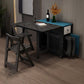 Modern Dining Set 1/3/5 Pcs Storage Folding Dining Table with Folding Chairs