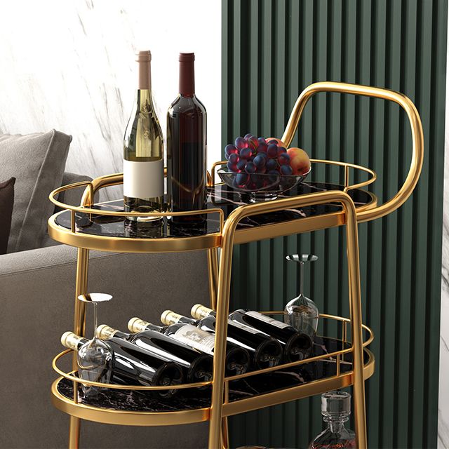 Rolling Contemporary Style Prep Table Wooden Prep Table for Kitchen