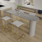 Marble Modern Double pedestal Patio Bar Table Indoor Bistro Bar Height Cocktail Table Clearhalo 'Bar Furniture' 'Bar Tables' 'bar_tables' 'furn' 'furn_bar_tables' 'Furniture' 'furniture_bar_tables' 'Kitchen & Dining Furniture' 1200x1200_f226d748-589f-473f-8d69-4b1110cf0b8d