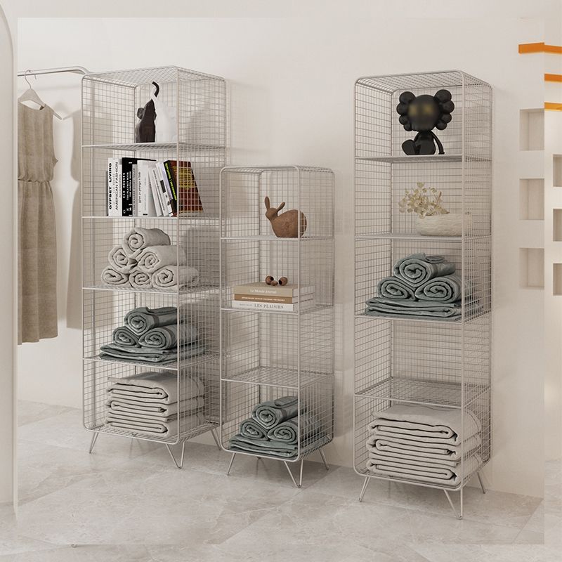 Glam Style Standard Bookshelf Metal Closed Back Shelf Bookcase for Home Use Clearhalo 'Bookcases' 'furn' 'furn_bookcases' 'Furniture' 'furniture_bookcases' 'Office Furniture' 1200x1200_f22a05ab-192a-468f-acc6-8cd73565048f