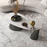 Modern Coffee Table No Distressing Free-Form Single Coffee Table