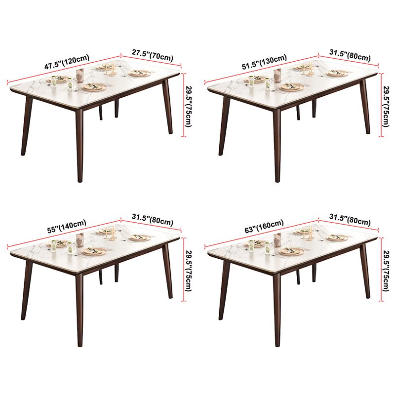 Modern Style Home Sintered Stone Dining Table Rectangle Shape Table with Wood Base Clearhalo ' dining_table' 'Dining Tables & Seating' 'Dining Tables' 'furn' 'furn_dining_table' 'Furniture' 'furniture_dining_table' 'Kitchen & Dining Furniture' 'kitchen&dining_furn' 'kitchen' 'kitchen_dining_table' 1200x1200_f22cbef0-acbd-45b9-8dda-3b31cda79094