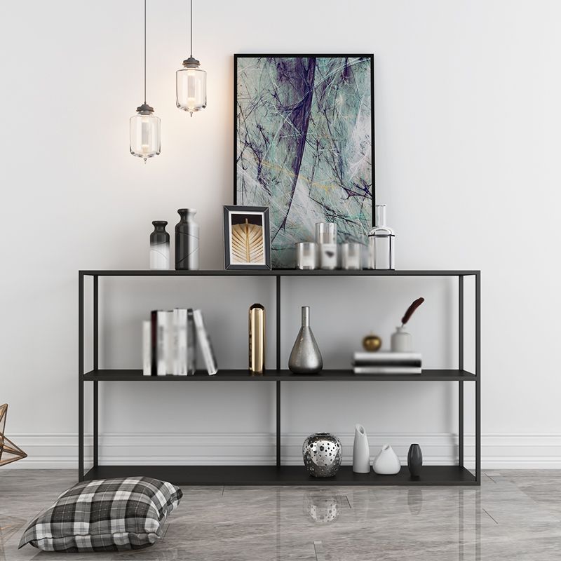Open Rectangular Bookcase Industrial Metal Shelf for Study Room Clearhalo 'Bookcases' 'furn' 'furn_bookcases' 'Furniture' 'furniture_bookcases' 'kitchen' 'kitchen_bookcases' 'Living Room Furniture' 'Office Furniture' 1200x1200_f22ceab7-4a68-4f53-8d53-a4bb8825ed06