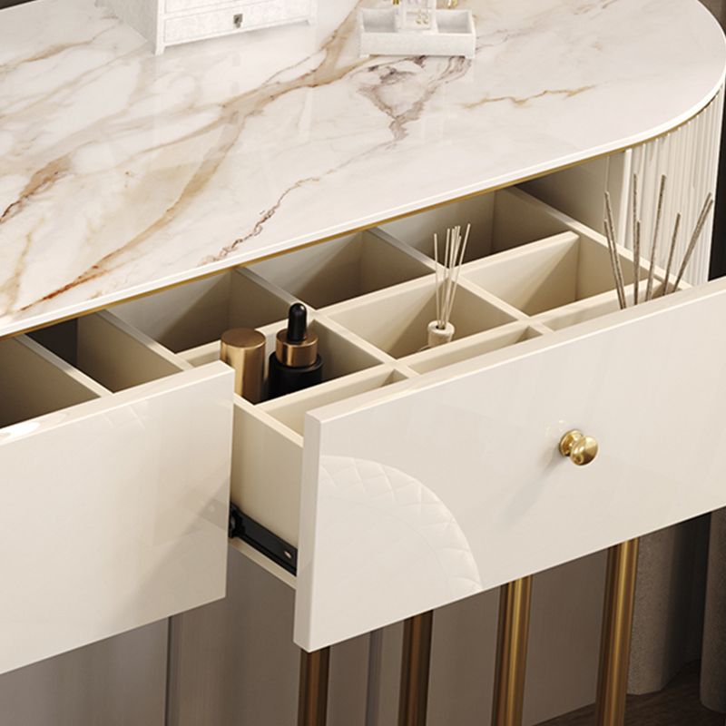 30.7 "lange kaptafel ingesteld met 4 laden ijdelheid in het wit