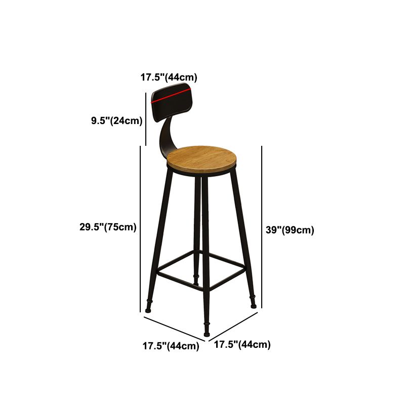 1/6/11 Pièces Industrial Iron Bar Table Table Recangle Pine Wood Bistro Ensemble avec repose-pieds