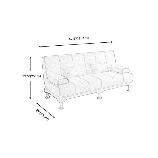 Fabric Modern Metal Legs Sofa Convertible Pillow Top Arm Sofa Clearhalo 'Furniture' 'furniture_sofas' 'kitchen' 'kitchen_sofas' 'Living Room Furniture' 'Sofa' 'sofas' 1200x1200_f22f4ba5-ed2b-47ba-b0b3-a8ccefa1cbd0