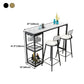 Stone Rectangle Bar Table White Contemporary Bar Table with Sled Base Clearhalo 'Bar Furniture' 'Bar Tables' 'bar_tables' 'furn' 'furn_bar_tables' 'Furniture' 'furniture_bar_tables' 'Kitchen & Dining Furniture' 1200x1200_f22ffa51-d356-42b5-be93-aaee1a39e1c2