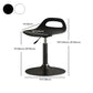 Modern Adjustable Height Swivel Low Back Bar Stools with Metal Base