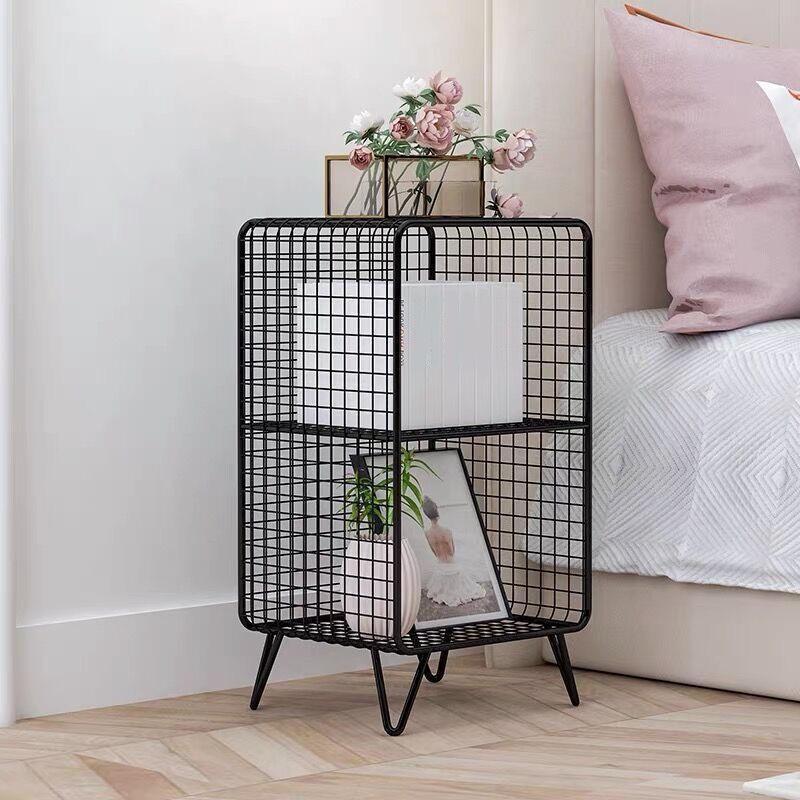 Iron Industrial Standard Bookshelf Closed Back Vertical Bookshelf for Bedroom Clearhalo 'Bookcases' 'furn' 'furn_bookcases' 'Furniture' 'furniture_bookcases' 'kitchen' 'kitchen_bookcases' 'Living Room Furniture' 'Office Furniture' 1200x1200_f23106f8-4a8d-42fb-b400-0c7d98518e40