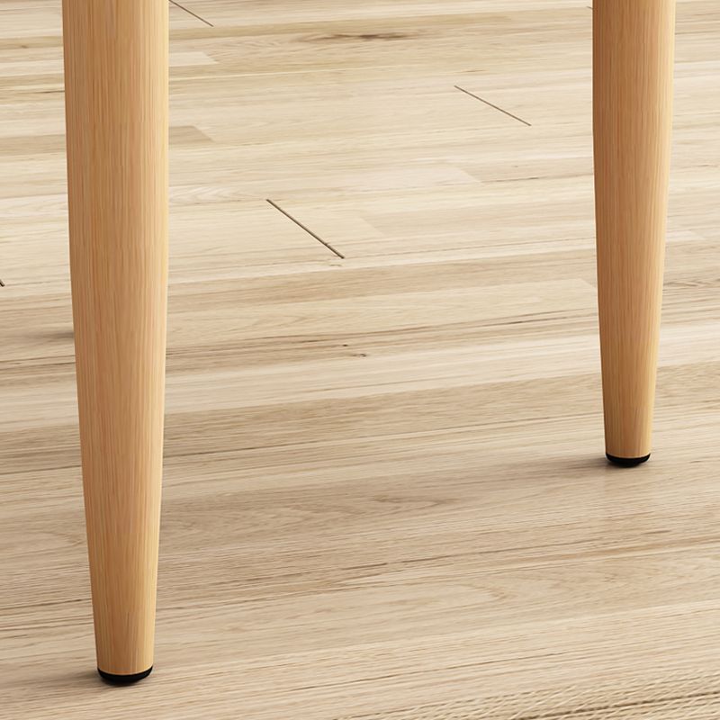 Moderne keuken eetstoelen open achterste eetkamerstoel met metalen basis