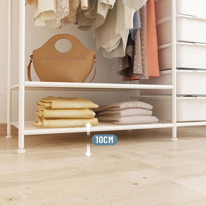 Contemporary Metal Wardrobe Cloth Rod Included Wardrobe Closet for Bedroom Clearhalo 'Armoires & Wardrobes' 'armoires_wardrobes' 'Bedroom Furniture' 'furn' 'furn_armoires_wardrobes' 'Furniture' 1200x1200_f2335a34-41b8-4fe9-af17-80b31fd60692