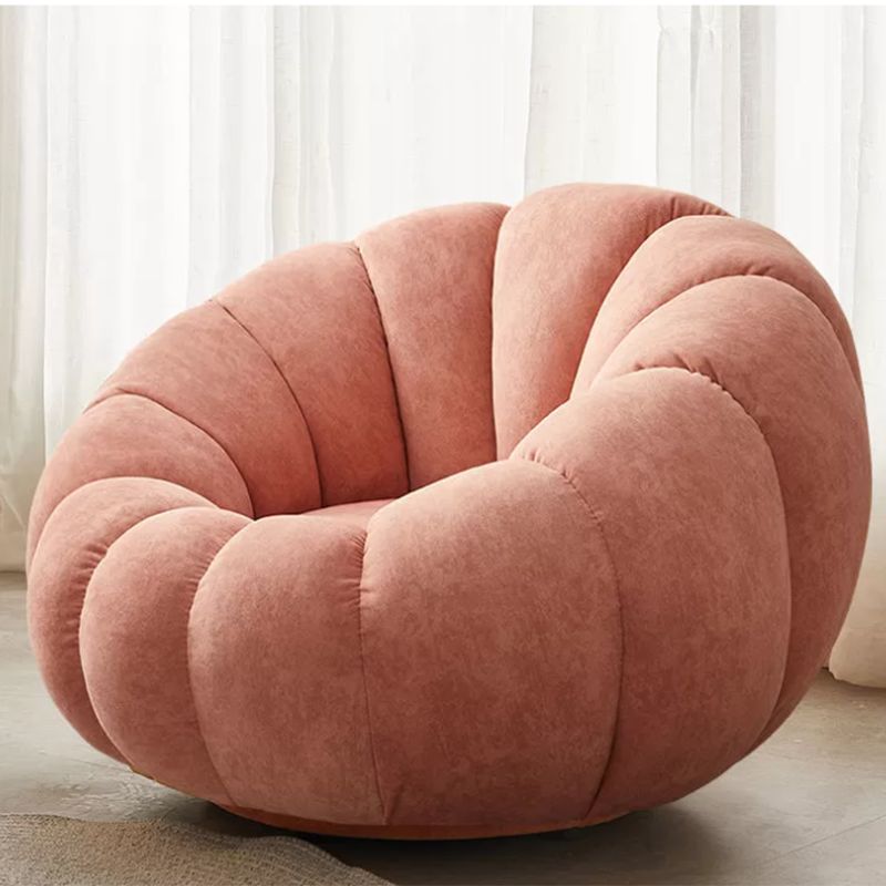 Modern Arm Chair, Wool Blend / Velvet Upholstered Accent Chair, 37"(W) X 37"(D) X 26"(H) Clearhalo 'Accent Chairs' 'accent_chairs' 'Chairs & Seating' 'furn' 'furn_accent_chairs' 'Furniture' 'Living Room Furniture' 1200x1200_f233bbc1-8e8a-4d98-b8cd-d121b441df06