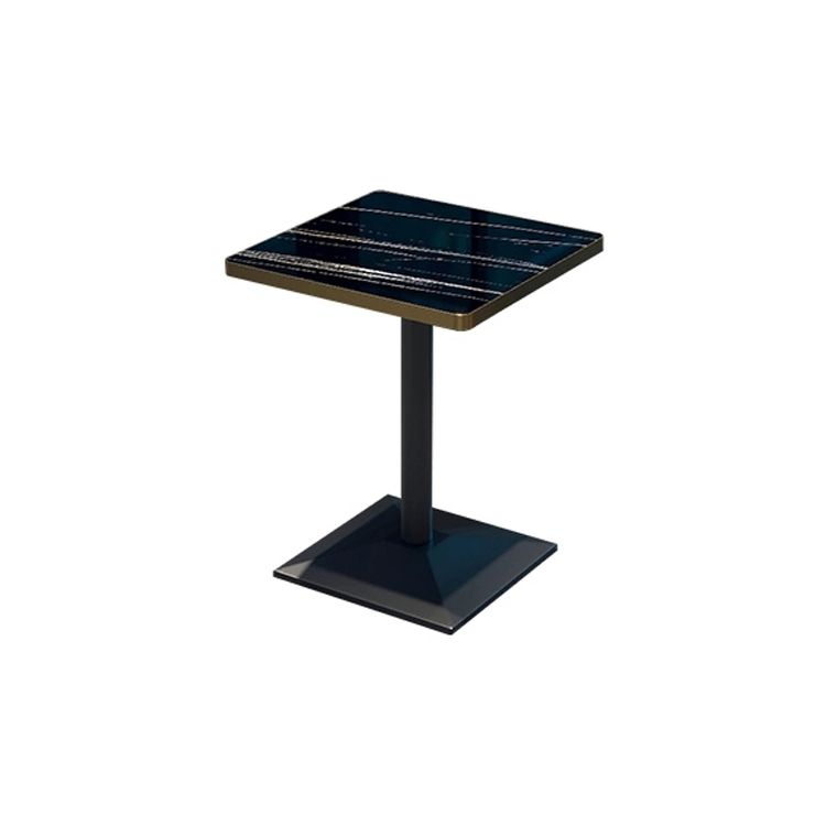 Industrial Style Dining Table Black Table with Metal Pedestal Base for Dining Room Clearhalo ' dining_table' 'Dining Tables & Seating' 'Dining Tables' 'furn' 'furn_dining_table' 'Furniture' 'furniture_dining_table' 'Kitchen & Dining Furniture' 'kitchen&dining_furn' 'kitchen' 'kitchen_dining_table' 1200x1200_f2341e8c-fdea-4e5b-9f63-e5470c6cb524