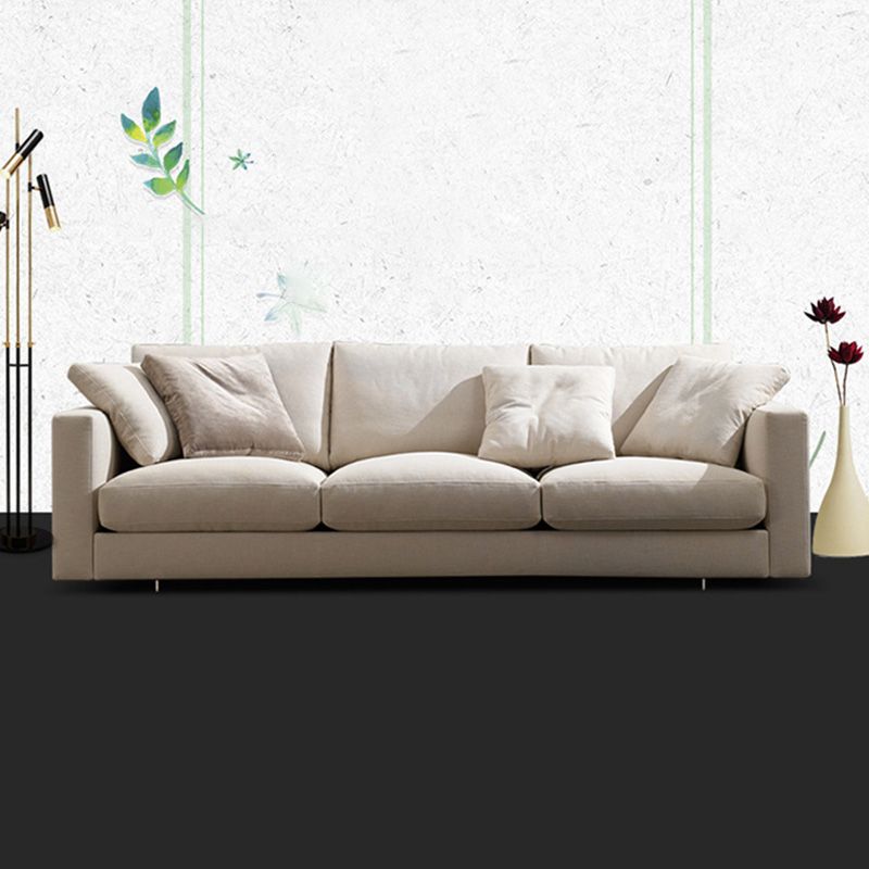 Rectangular Sofa with Pillow Back and Feather/sponge/latex Cushion Filled with Pine Frame Clearhalo 'furn' 'furn_sofas' 'Furniture' 'furniture_sofas' 'kitchen' 'kitchen_sofas' 'Living Room Furniture' 'Sofa' 'sofas' 1200x1200_f234d530-5bf1-41f5-a370-08749a7c5415