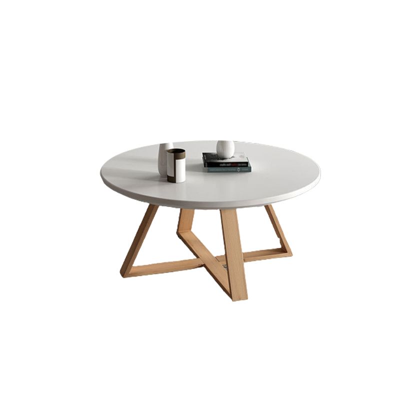 Nordic Style Cocktail Table Multi-color Selection Solid Wood Material Round Coffee Table Clearhalo 'Coffee & Accent Tables' 'Coffee Tables' 'coffee_tables' 'furn' 'furn_coffee_tables' 'Furniture' 'furniture_coffee_tables' 'Living Room Furniture' 1200x1200_f2353a63-c6a0-48d8-8816-73b74c725253