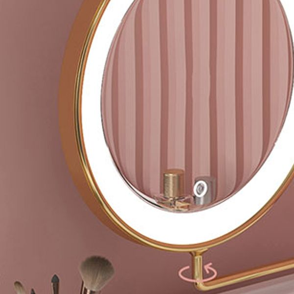 Modern 29.5" Height Slate Top Table Makeup Vanity with Drawers