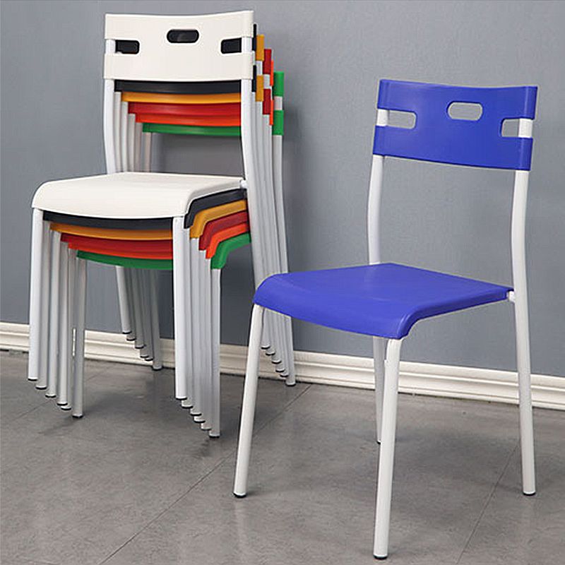 Contemporary Plastic Dining Room Chairs Open Back Dining Side Armless Chair for Restaurant Use Clearhalo ' kitchen&dining_furn' 'Dining Chairs' 'Dining Tables & Seating' 'dining_chair' 'furn' 'furn_dining_chair' 'Furniture' 'furniture_dining_chair' 'Kitchen & Dining Furniture' 'kitchen' 1200x1200_f2370326-d964-4e75-b6e6-ff8cfc1eefd2