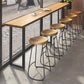 Industrial Style Bar Table Solid Wood Rectangle Bistro Bar Desk Clearhalo 'Bar Furniture' 'Bar Tables' 'bar_tables' 'furn' 'furn_bar_tables' 'Furniture' 'Kitchen & Dining Furniture' 1200x1200_f23facae-a04b-4f85-a48a-6f0618590c33