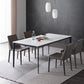 Stone Top Dining Table Contemporary Dining Table with 4 Black Legs Clearhalo 'Dining Tables & Seating' 'Dining Tables' 'dining_table' 'furn' 'furn_dining_table' 'Furniture' 'furniture_dining_table' 'Kitchen & Dining Furniture' 'kitchen' 'kitchen_dining_table' 1200x1200_f24190e6-d21f-4bf5-a980-a81ed1af6f44