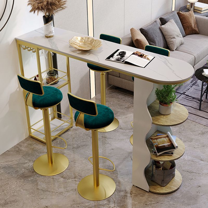 Stone Bar eettafel moderne balktafel met dubbele voetstuk voor keuken