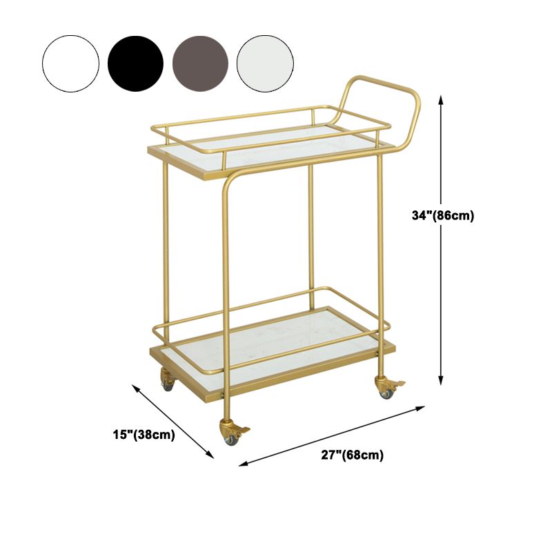 Contemporary 33.86"H Rolling Prep Table Rectangular Metal Prep Table for Home Use Clearhalo 'furn' 'furn_kitchen_islands_carts' 'Furniture' 'Kitchen & Dining Furniture' 'Kitchen Islands & Carts' 'kitchen_islands_carts' 1200x1200_f2425038-c8a4-43f2-b401-9bf98659a97f