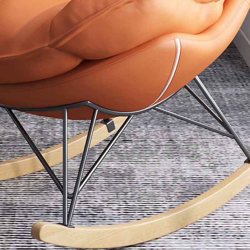 Modern Glider Upholstered Chair Tufted Cushions Rocking Accent Chair Clearhalo 'Chairs & Seating' 'furn' 'furn_rocking_chairs' 'Furniture' 'Living Room Furniture' 'Rocking Chairs' 'rocking_chairs' 1200x1200_f24273e8-19d5-4e48-9577-11abc9feaa22