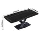 Black Sintered Stone Top Rectangle Dining Table Industrial Kitchen Table with Pedestal Base Clearhalo ' dining_table' 'Dining Tables & Seating' 'Dining Tables' 'furn' 'furn_dining_table' 'Furniture' 'furniture_dining_table' 'Kitchen & Dining Furniture' 'kitchen&dining_furn' 'kitchen' 'kitchen_dining_table' 1200x1200_f242f9d0-ee81-4ca8-aa92-1a6ffdf9c18e