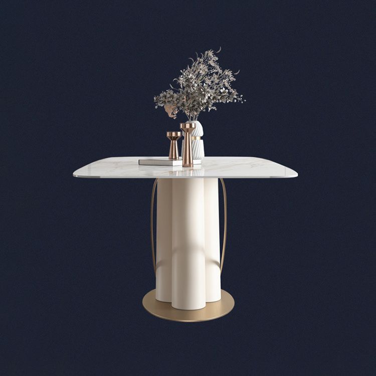 Modern Style Dining Rectangle Table Dining Stone Table for Kitchen Clearhalo 'Dining Tables & Seating' 'Dining Tables' 'dining_table' 'furn' 'furn_dining_table' 'Furniture' 'Kitchen & Dining Furniture' 1200x1200_f244306a-c43b-4933-8630-ca03af266f9f