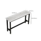 Rectangle Counter Height Pub Set 1/3/4/5/6/7 Pcs Iron Frame Bar Table and Stools Clearhalo 'Bar Furniture' 'furn' 'furn_home_bar_bar_sets' 'Furniture' 'Home Bars & Bar Sets' 'home_bar_bar_sets' 'Kitchen & Dining Furniture' 1200x1200_f244cfc7-a1c9-4f38-be5e-15facd79bbad