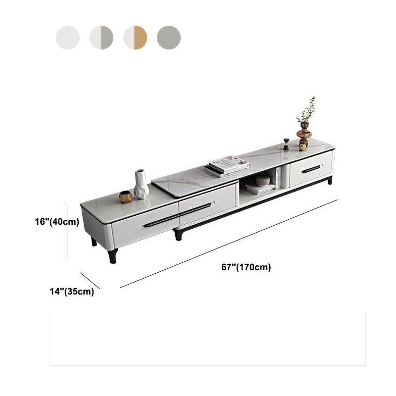 Contemporary Stone Top TV Stand Home TV Cabinet with Drawers for Living Room Clearhalo 'furn' 'furn_tv_stands_entertainment_centers' 'Furniture' 'Living Room Furniture' 'TV Stands & Entertainment Centers' 'TV Stands & Media Storage Furniture' 'tv_stands_entertainment_centers' 1200x1200_f245eae1-c6ef-4a45-a892-b992477ce007