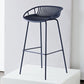 Industrial Metal Barstool Counter Stool Footrest Metal Furniture in Matte Finish Clearhalo 'Bar Furniture' 'Bar Stools' 'bar_stools' 'furn' 'furn_bar_stools' 'Furniture' 'Kitchen & Dining Furniture' 1200x1200_f246697f-2ea6-4d2f-a3c5-4c13892dbc3b