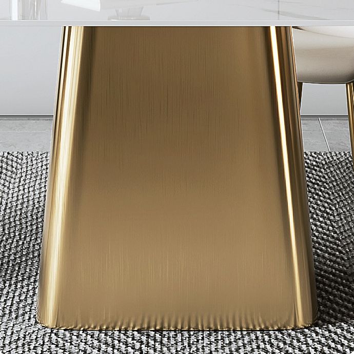 Nordic Glam Gesinterde Steen Eettafel Ovale Tafelset 1/4/5/6/7 Stuks Eetkamerset Voor Thuis