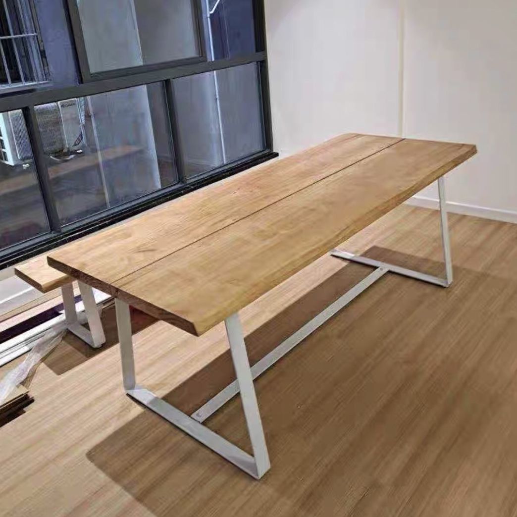 Rectangle Shape Luxury Dining Table Wood Color Fixed Table with Solid Wood Clearhalo ' dining_table' 'Dining Tables & Seating' 'Dining Tables' 'furn' 'furn_dining_table' 'Furniture' 'furniture_dining_table' 'Kitchen & Dining Furniture' 'kitchen&dining_furn' 'kitchen' 'kitchen_dining_table' 1200x1200_f24b1485-7361-4d79-a027-e7082d725961