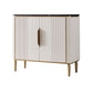 Glam Buffet Server Marble Dining Server con porte per sala da pranzo
