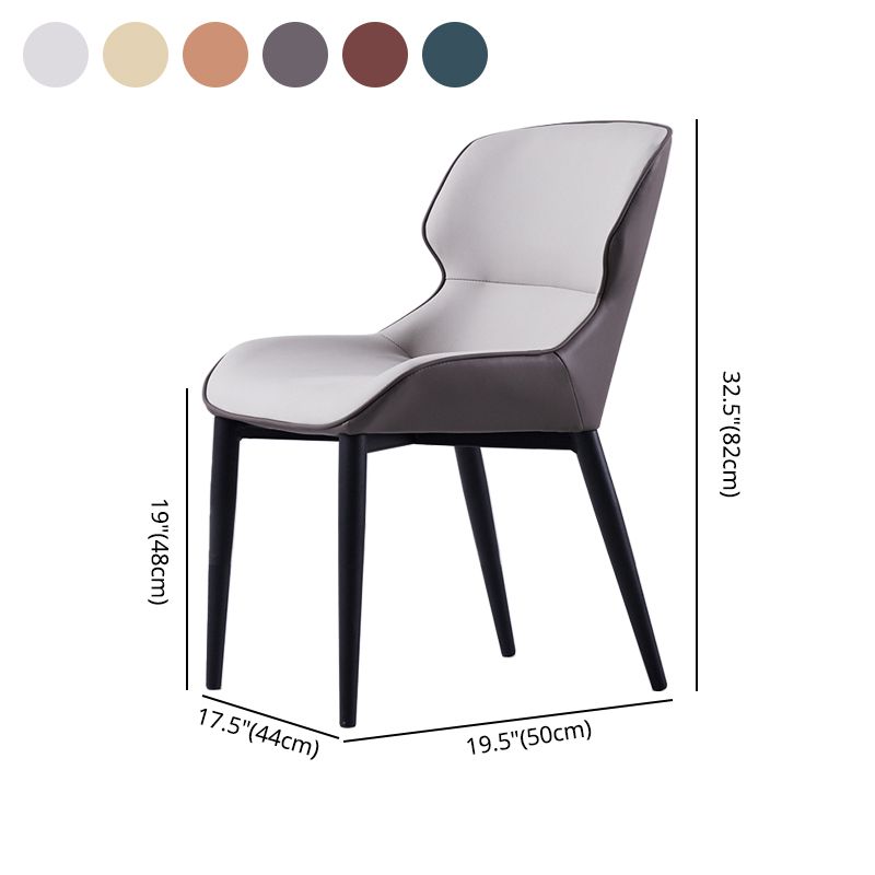 Industrial Indoor Arm Chair Wingback Metal Upholstered Dining Room Chair (Set of 2) Clearhalo ' kitchen&dining_furn' 'Dining Chairs' 'Dining Tables & Seating' 'dining_chair' 'furn' 'furn_dining_chair' 'Furniture' 'furniture_dining_chair' 'Kitchen & Dining Furniture' 'kitchen' 1200x1200_f24d4412-e1ac-44df-b21f-332671170de6