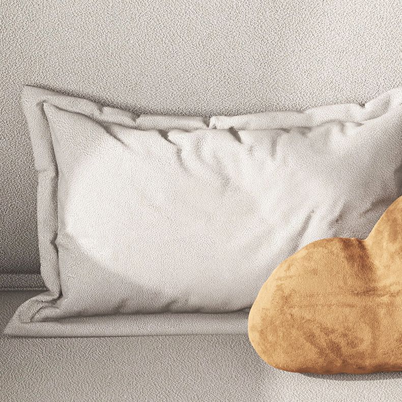 Grijze faux lederen slaper bank 34,64 "brede armloze slaapbank met gestoffeerd