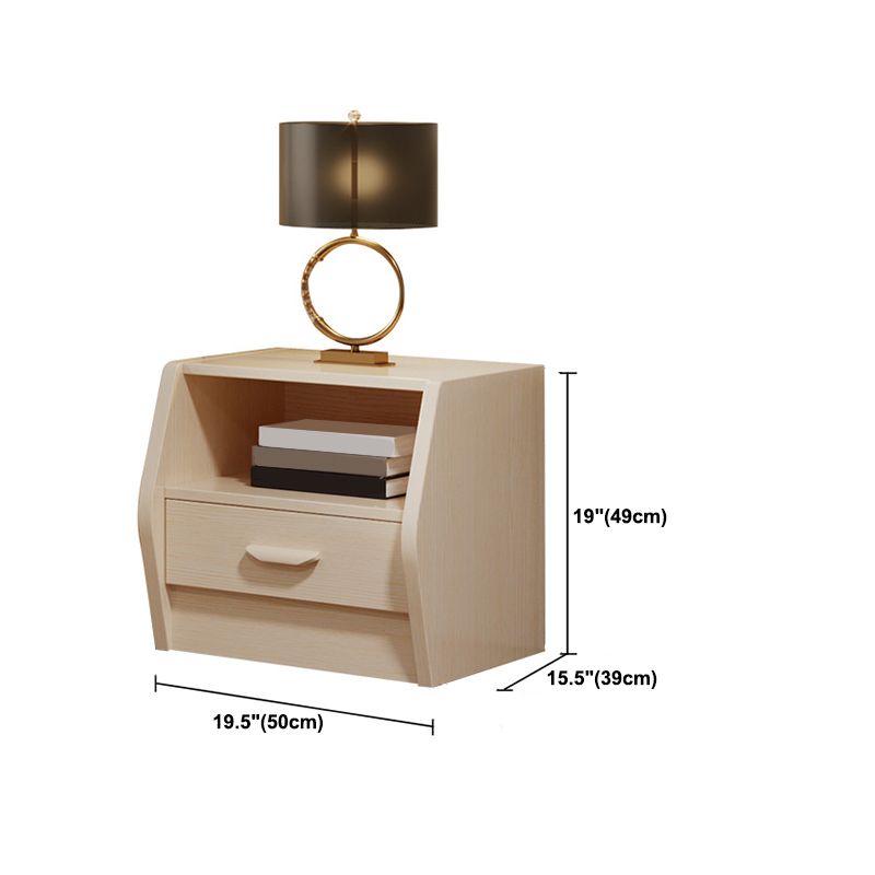 18 inch H Nightstand Imitatie Wood Lade opslag Modern bed nachtkastje