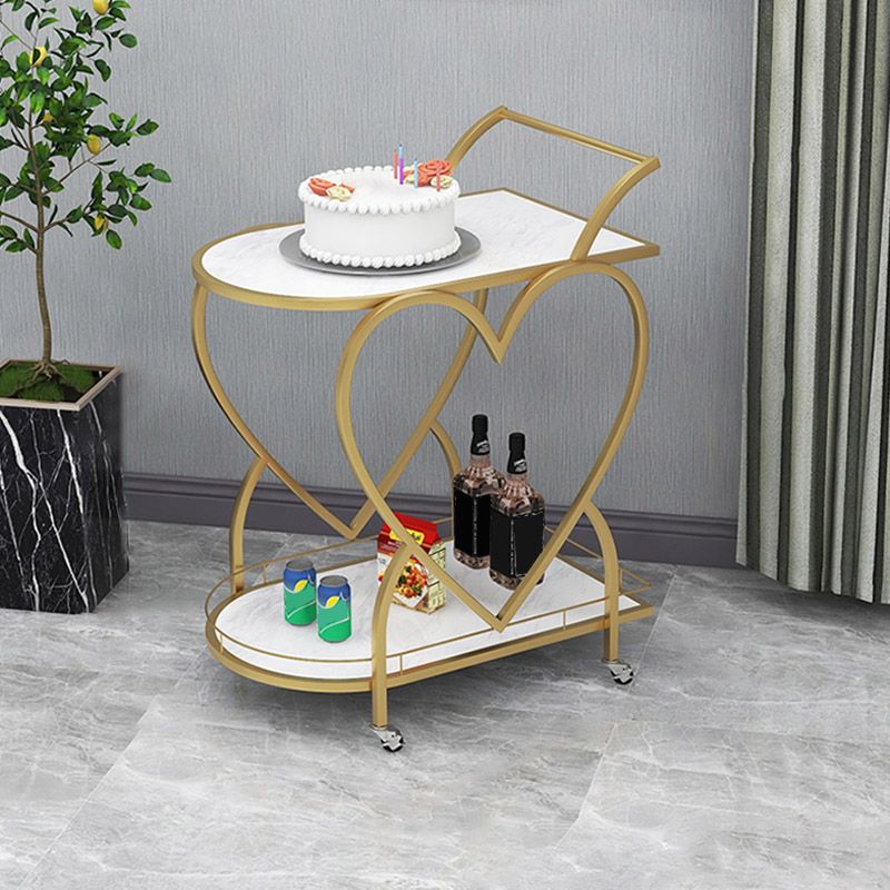 Table de préparation à la maison moderne de stockage ouvert Home Dining Table de préparation