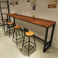 Wood Bar Table Traditional Luxury Rectangle Bar Table with Trestle Base Clearhalo 'Bar Furniture' 'Bar Tables' 'bar_tables' 'furn' 'furn_bar_tables' 'Furniture' 'furniture_bar_tables' 'Kitchen & Dining Furniture' 1200x1200_f2585f20-ff33-4c7f-b504-3f653a959f05