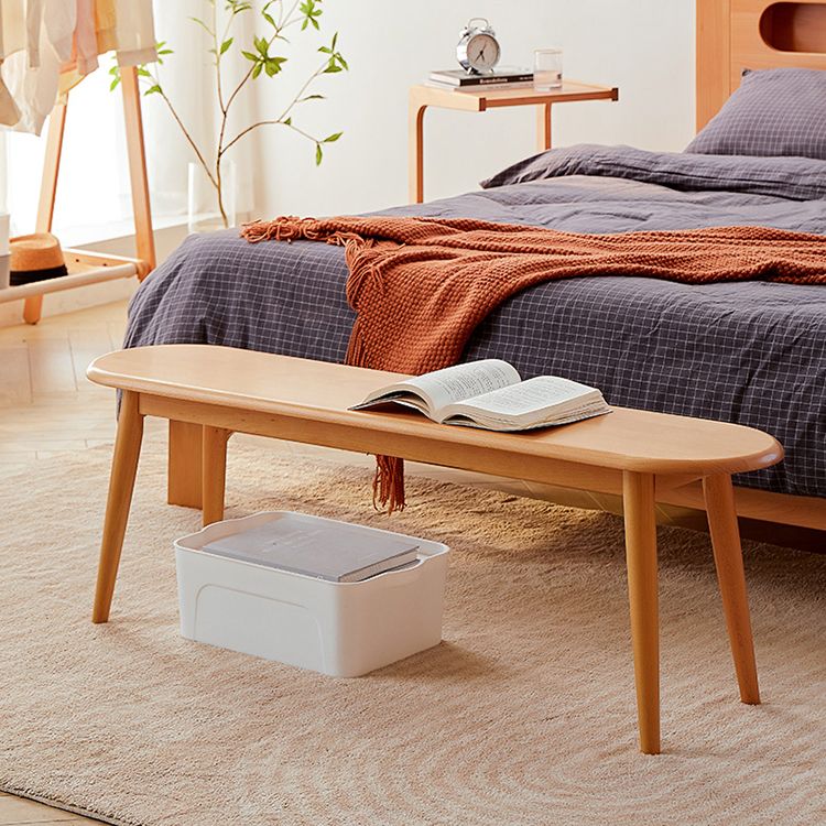 Contemporary Solid Wood Bedroom Bench 15.7" Height Seating Bench with Legs Clearhalo 'Benches' 'Chairs & Seating' 'furn' 'furn_benches' 'Furniture' 'Living Room Furniture' 1200x1200_f259e5cb-7dbc-46f9-84d8-ef6c8d4e29be