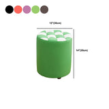 Contemporary Pouf Ottoman PU Leather Upholstered Tufted Square Pattern Round Ottoman Clearhalo 'furn' 'furn_ottomans_poufs' 'Furniture' 'Living Room Furniture' 'Ottomans & Poufs' 'ottomans_poufs' 1200x1200_f25a5a02-e46a-49f7-9457-edaae001fe31