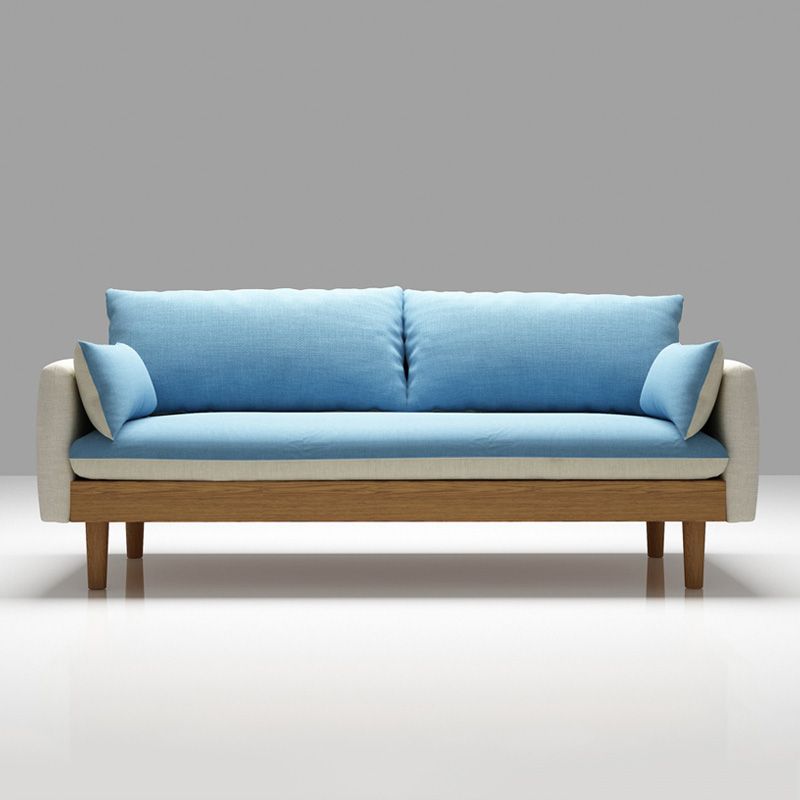 Loose Back 29.52" D x 29.92" H Sofa Slipcovered Wooden Linen Sofa Clearhalo 'furn' 'furn_sofas' 'Furniture' 'furniture_sofas' 'kitchen' 'kitchen_sofas' 'Living Room Furniture' 'Sofa' 'sofas' 1200x1200_f25af646-a5dc-47cc-a40e-6ab2b8767f5c