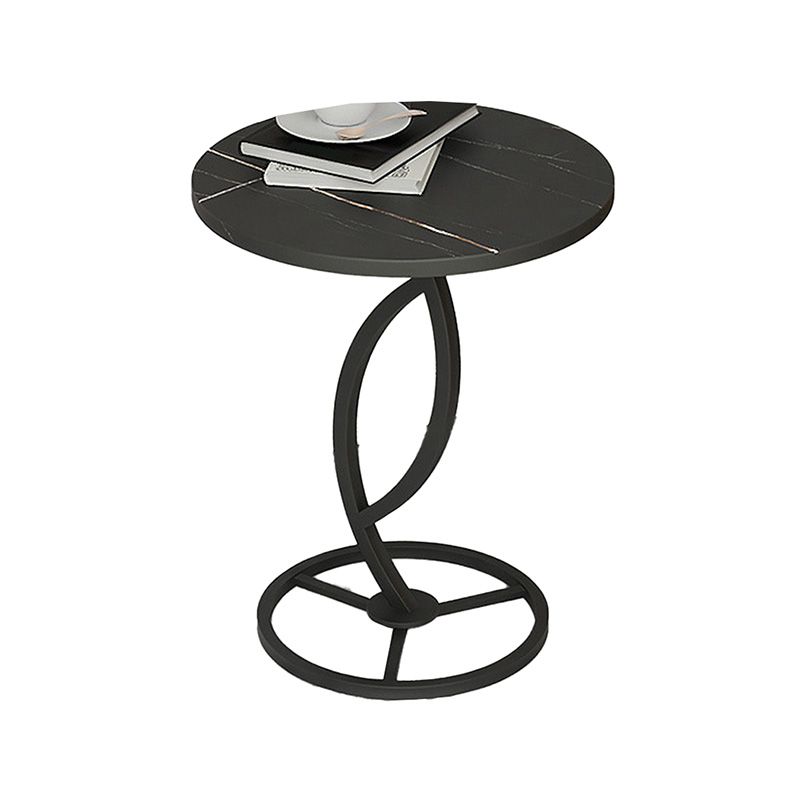 丸い台座エンドテーブルリビングルームのミニマリストサイドエンドテーブル